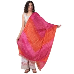 Generic Women's Chanderi Printed Dupatta (Multicolor, Length:ย 2.25 to 2.50 Mtr)