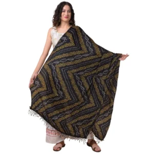 Generic Women's Chanderi Printed Dupatta (Multicolor, Length:ย 2.25 to 2.50 Mtr)