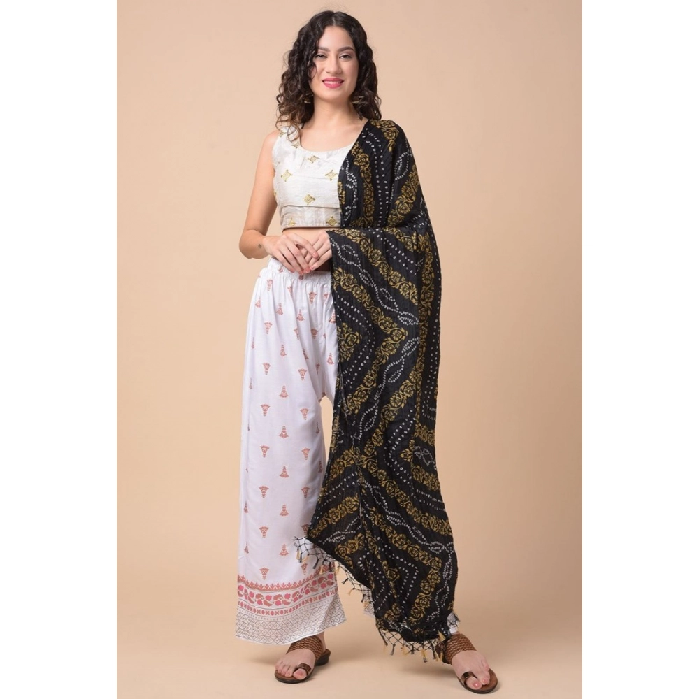 Generic Women's Chanderi Printed Dupatta (Multicolor, Length: 2.25 to 2.50 Mtr) - Image 4