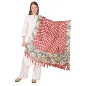 Generic Women's Art Silk Printed Dupatta (Maroon, Length:ย 2.25 to 2.50 Mtr)