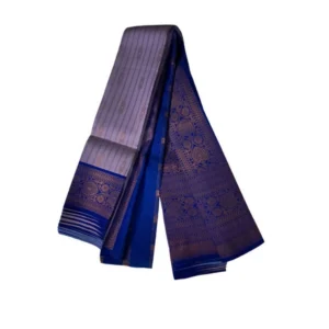Generic Women's Soft Silk Wooven Saree With Unstitched Blouse 5.5Mtr (Dark Lavender)