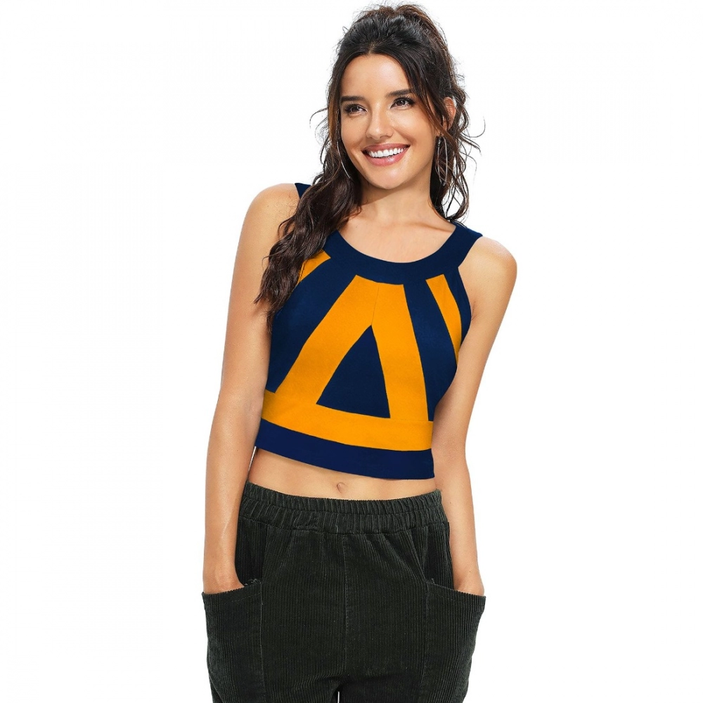 Generic Women's 95% Polyester 5% Spandex Western Wear Tops (Yellow)