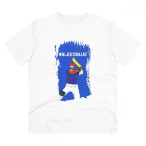 Generic Men's PC Cotton Cricket Design Printed T Shirt (Color: White, Thread Count: 180GSM)