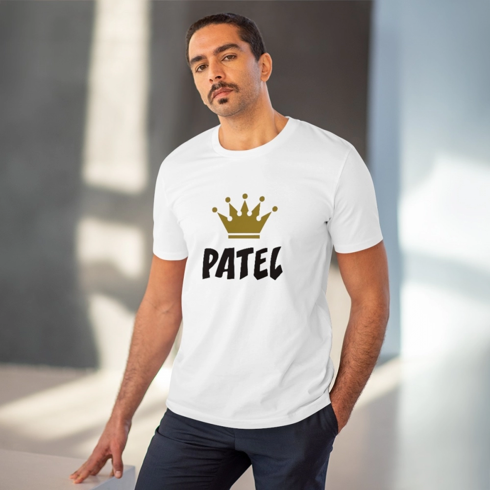 Generic Men's PC Cotton Patel Printed T Shirt (Color: White, Thread Count: 180GSM) - Image 6
