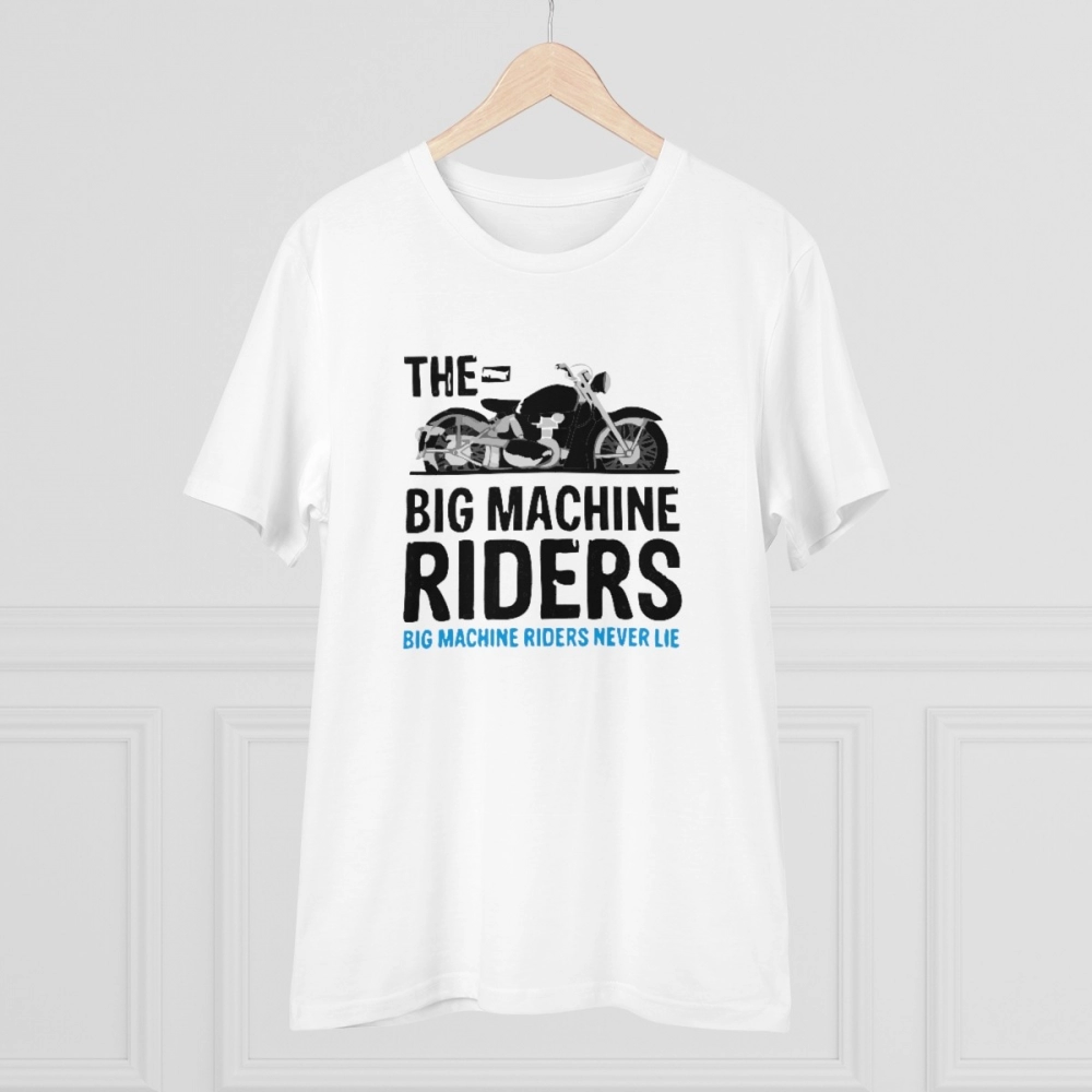 Generic Men's PC Cotton Bike Ride Design Printed T Shirt (Color: White, Thread Count: 180GSM) - Image 3