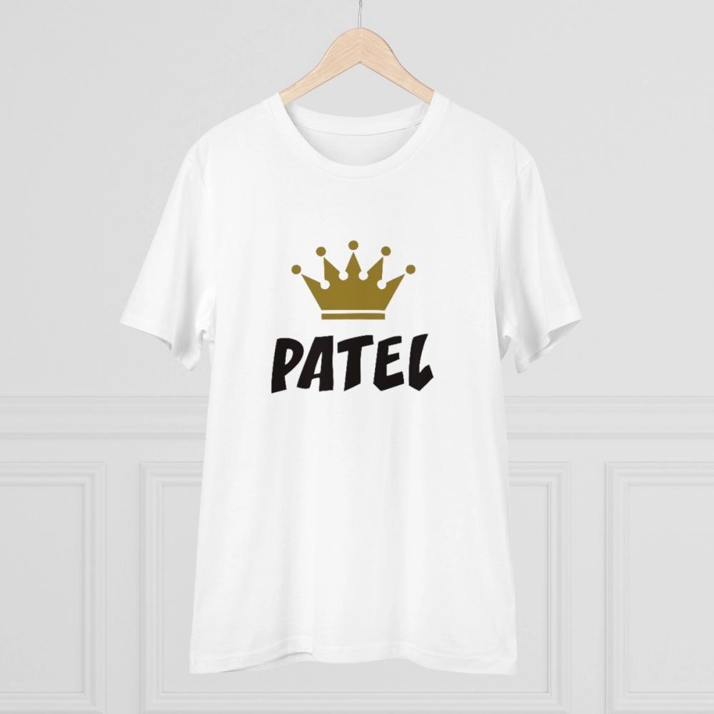 Generic Men's PC Cotton Patel Printed T Shirt (Color: White, Thread Count: 180GSM) - Image 3