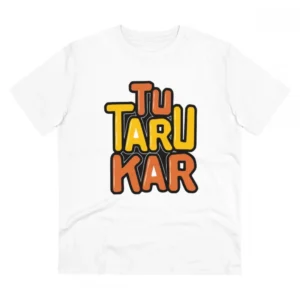 Generic Men's PC Cotton Tu Taru Kar Printed T Shirt (Color: White, Thread Count: 180GSM)