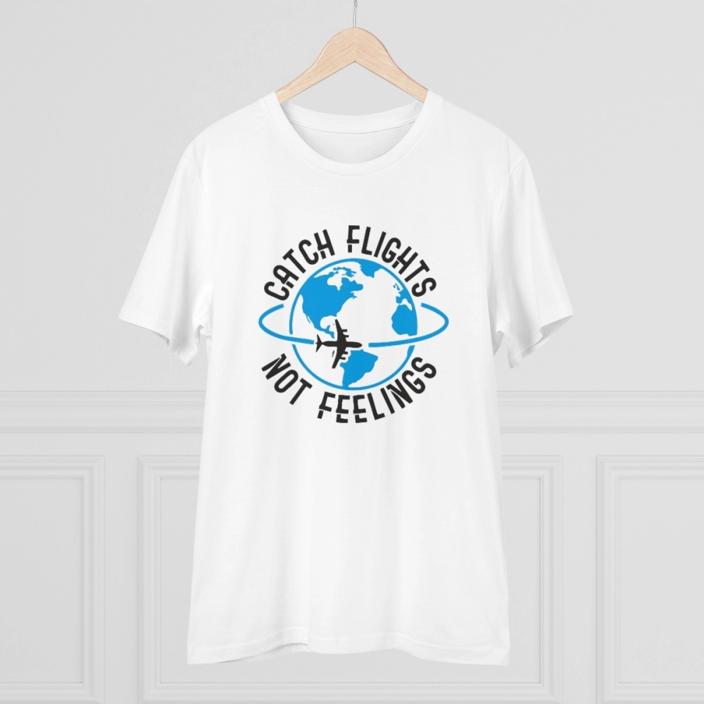 Generic Men's PC Cotton Explore The Unseen Printed T Shirt (Color: White, Thread Count: 180GSM) - Image 3