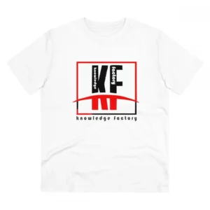 Generic Men's PC Cotton Knowledge Factory Printed T Shirt (Color: White, Thread Count: 180GSM)