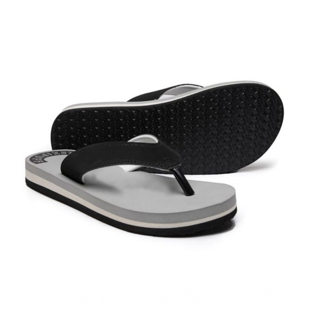 Generic Unisex Rubber Men's Slippers for Ultimate Comfort (Grey) - Image 2