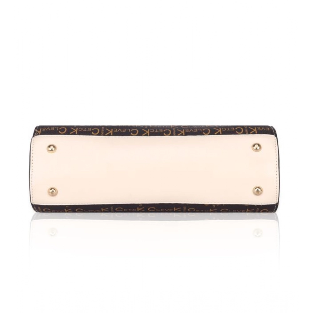 Generic Women's Faux Leather Printed Handbag (Beige) - Image 5