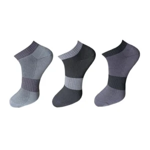 Generic 3_Pair Set Unisex Casual Cotton Solid Ankle Length Socks (Multicolor)