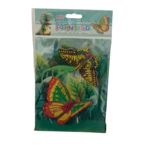 Pack Of_2 Diamond Painting Kit - Butterfly |   Cardboard  |   Stationery | 2+ Years