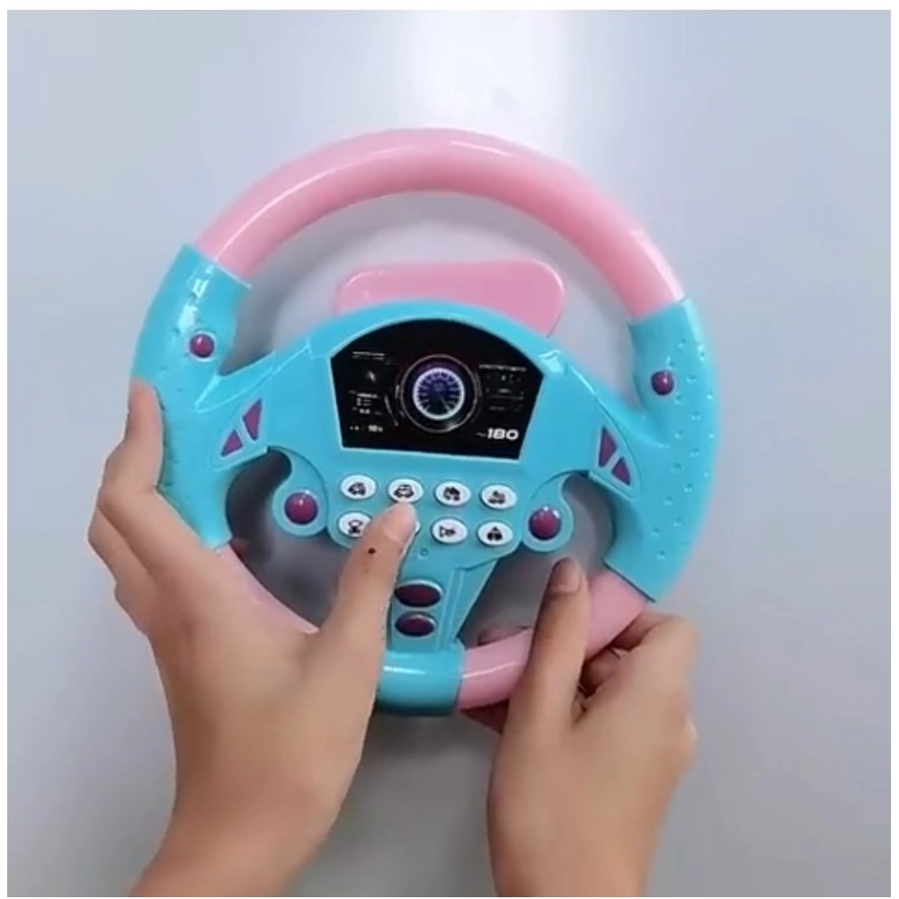 Generic Plastic Steering Wheel Driving Controller Toy (Multicolor) - Image 2