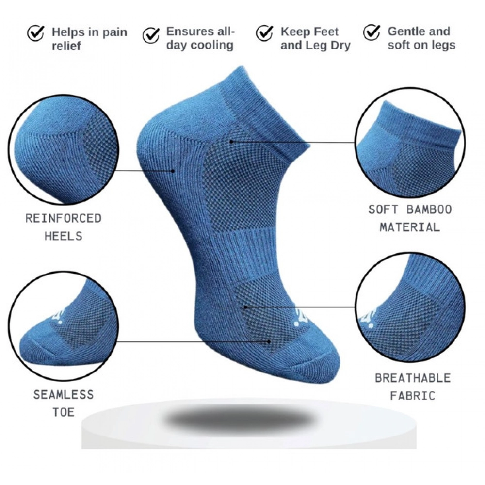 Generic 3_Pair Set Unisex Casual Cotton Printed Low Cut Socks (Multicolor) - Image 2