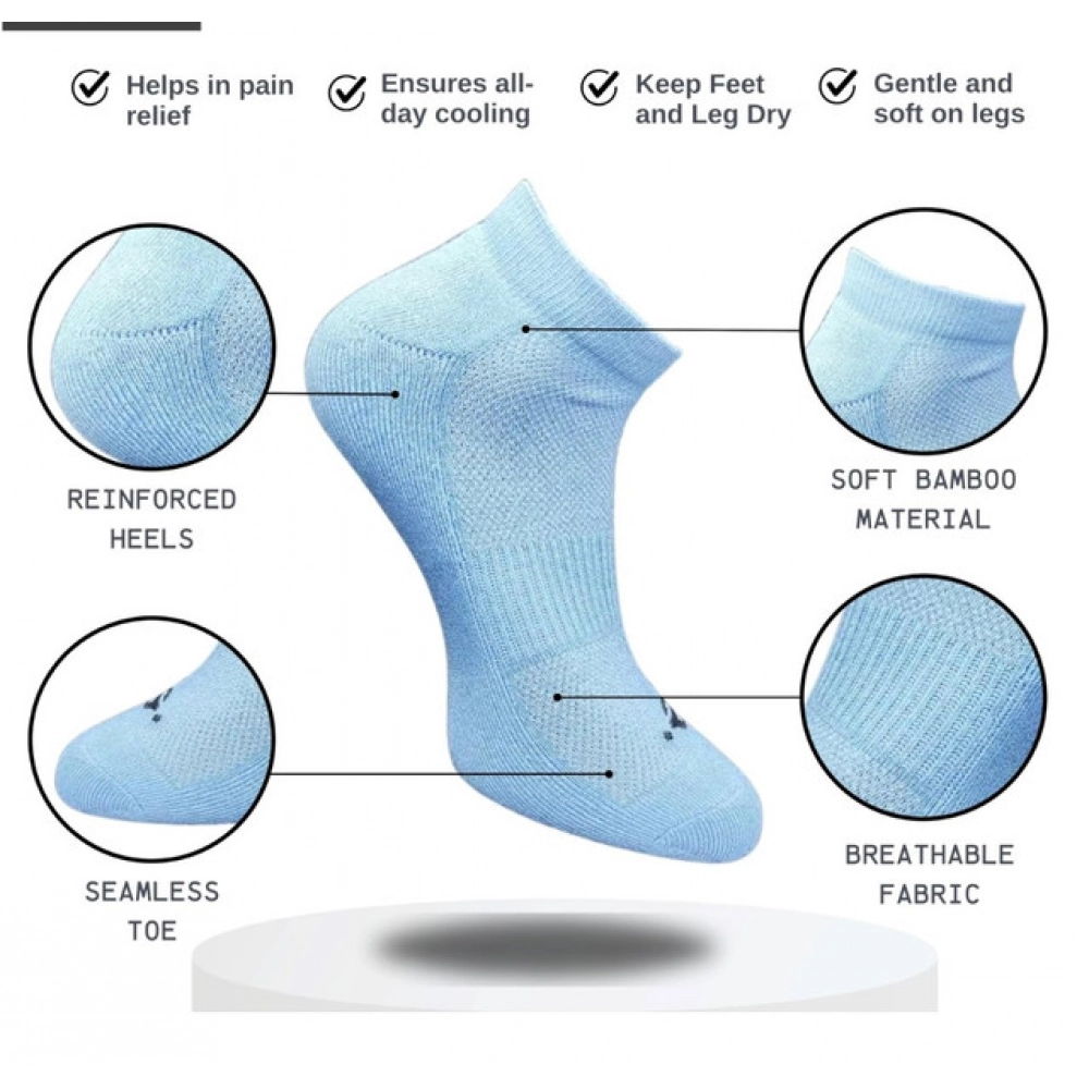 Generic 3_Pair Set Unisex Casual Cotton Printed Low Cut Socks (Multicolor) - Image 2