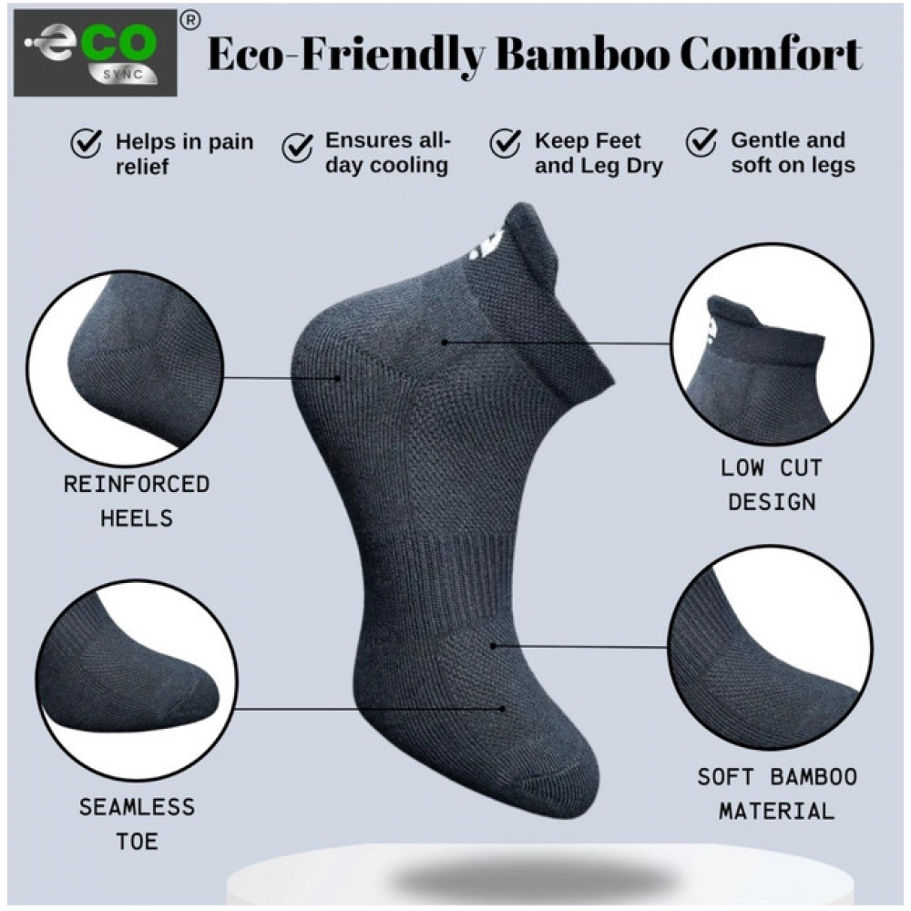 Generic 4_Pair Set Unisex Casual Cotton Printed Ankle Length Socks (Multicolor) - Image 3