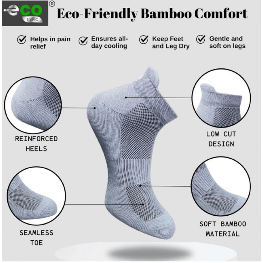 Generic 4_Pair Set Unisex Casual Cotton Printed Ankle Length Socks (Multicolor) - Image 2