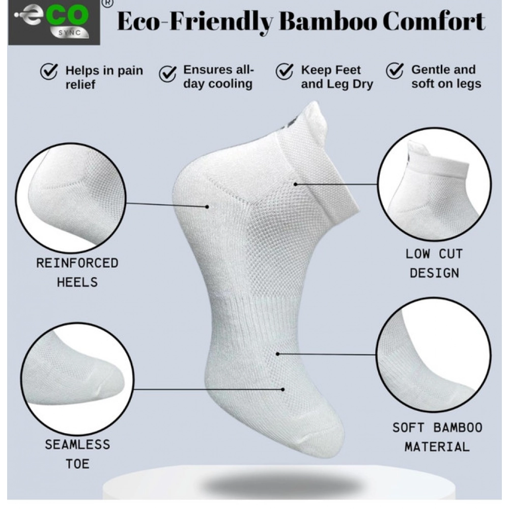 Generic 4_Pair Set Unisex Casual Cotton Printed Ankle Length Socks (Multicolor) - Image 3