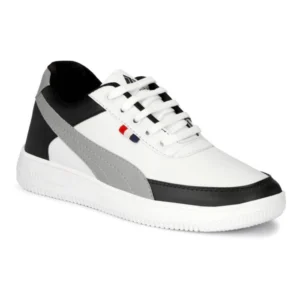 Generic Men's Casual Synthetic Solid Lace-Up Shoes (Black)