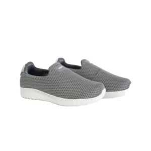 Generic Men's Casual Synthetic Leather Pull On Shoes (Grey)
