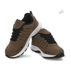 Generic Men's Casual Synthetic Leather Lace-Up Shoes (Brown)